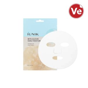IUNIK, Beta-Glucan family moisture mask, ქსოვილის ნიღაბი, 3ც