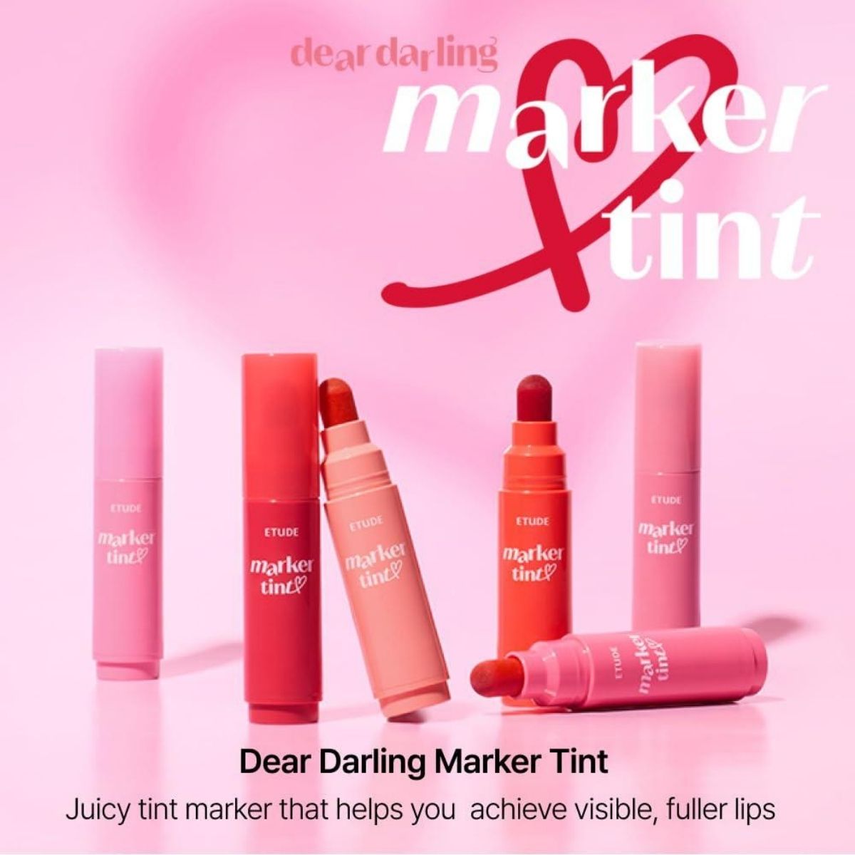 Etude Dear Darling Marker Tint , ტუჩის მარკერი - Image 2