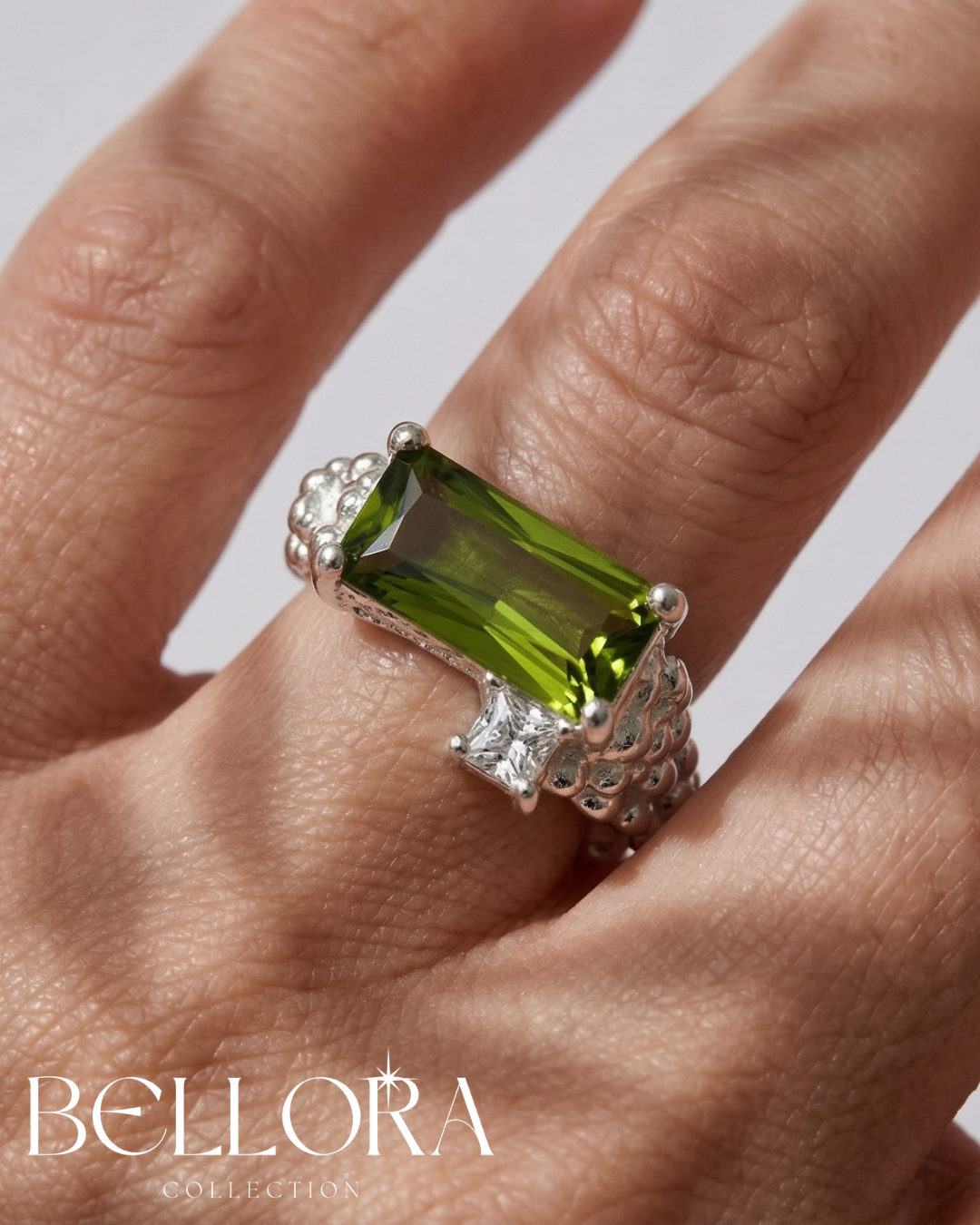 Bellora, ვერცხლის რეგულირებადი ბეჭედი, Silver ring - Image 3