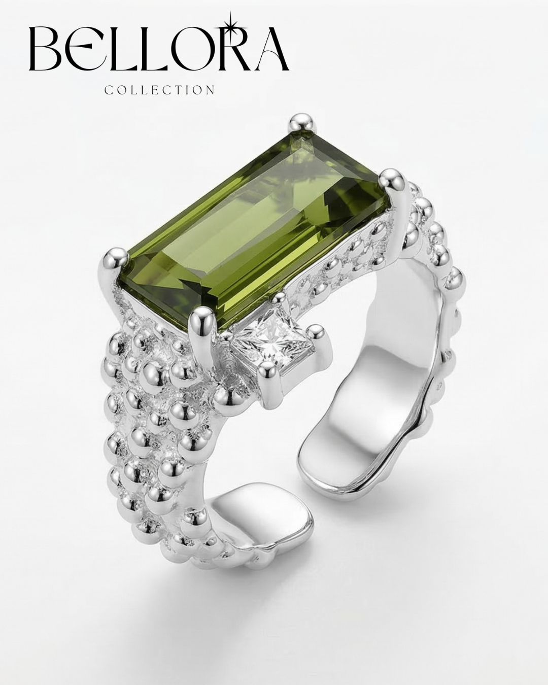 Bellora, ვერცხლის რეგულირებადი ბეჭედი, Silver ring - Image 4