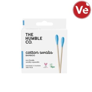 Humble Natural ყურის ჩხირი - ლურჯი 100ცალი