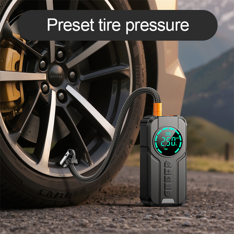 პორტატული ჰაერის კომპრესორი 150 PSI – ციფრული საბურავის ტუმბო | Portable Air Compressor Pump - Image 4